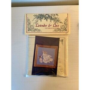 Vintage Lavender & Lace ANGEL OF MERCY Victorian Designs Cross Stitch Pattern
